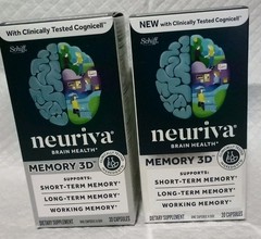 Lot Of 2 Neuriva Memory 3D Brain Health (30 Capsules) Exp 8/2027+