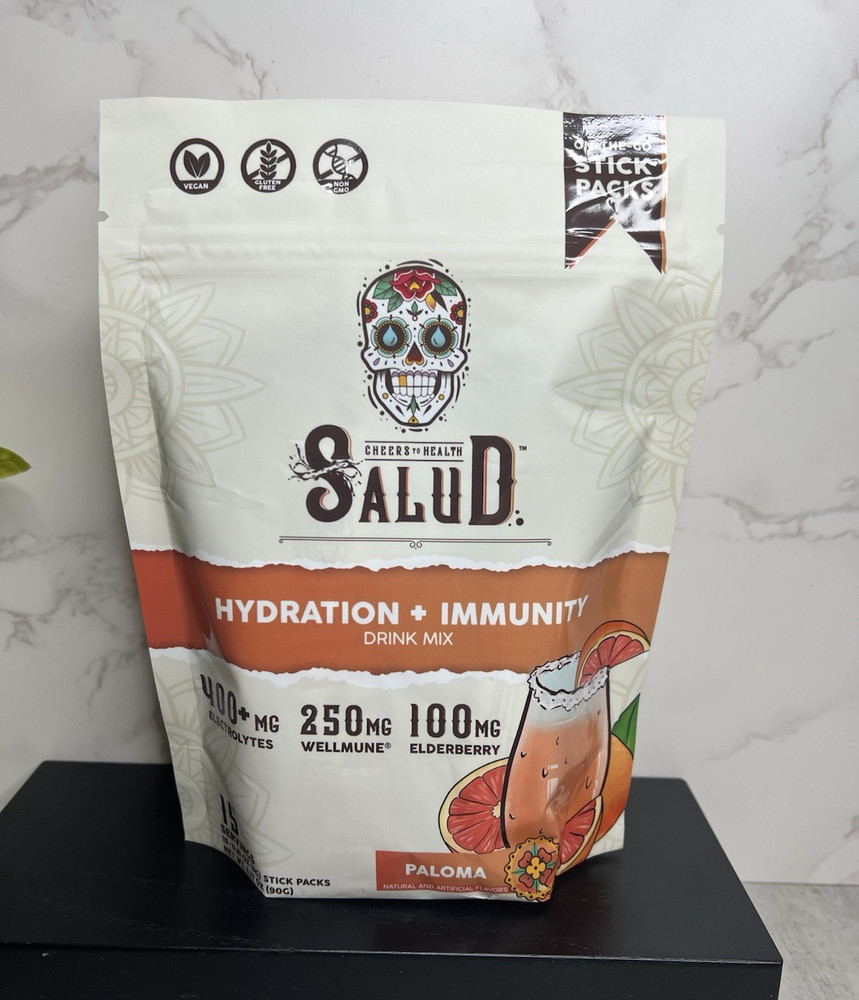 Salud Hydration+Immunity Electrolyte Drink Mix Paloma 15 Exp 04/28