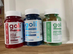 3 Bottles NEW Goli Zero Sugar Best Seller Trio Set Gummies, 60 Counts Per Bottle