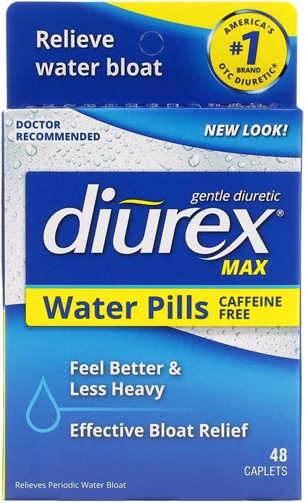 Diurex Max Maximum Strength Caffeine-Free Diuretic Water Pills 48 Count