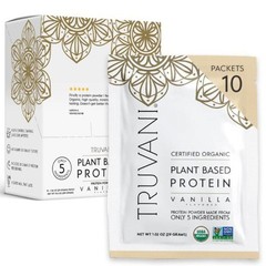 1/27 Truvani Vegan Pea Protein Powder | Vanilla | 20g Organic Plant Based Protei