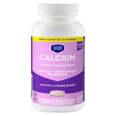 Calcium 600 mg D3 Tablets 420 Ct Compare to Caltrate Berkley Jensen EXP-08/27