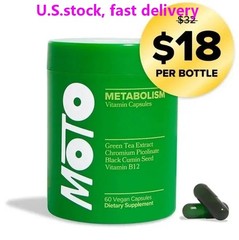 MOTO – Metabolism Boosting Capsule – Energy, Curb Cravings, Healthy Metabolism –