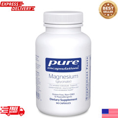 Magnesium Glycinate Supplement Support Stress Relief Sleep, Heart Health, Nerves