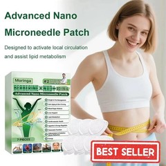 Moringa Berberine 10 in 1 Advanced Nano Microneedle Patch for Weight Loss.1x7pcs