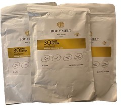 3packs BODY MELT 30’days Detox Herbal Slimming Tea,LEMON FLAVOR 30 Sachets Each