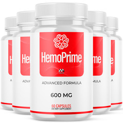 (5 Pack) HemoPrime Advanced Support Blood Supplement Hemo Prime 300 Capsules
