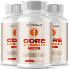 Core Strength Supplement Pills, Core Strength Capsules All Natural (3 Pack)
