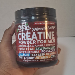 Clean Nutra Muscle Surge Creatine Powder Men Muscle Gain Light Orange 9.7oz