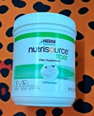 Nestle Nutrisource Fiber Fiber Supplement Unflavored 7.2 oz. Canister 4 Ct