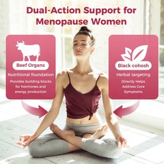 Menopause Supplement Support Estrogen Balance Regulate Mood 60-300 Gummies