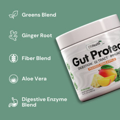 GutProtect – Super Greens Powder with Probiotics, Prebiotics – Mango, Pineapple