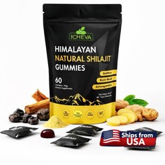 Himalayan Natural Shilajit Gummies 60ct | 85+ Minerals |75% Fulvic Acid
