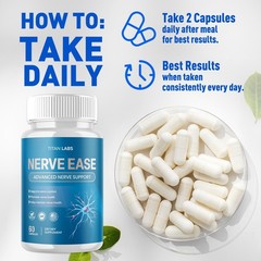 (5 Pack) Nerve Ease Nootropic Nerve Support Max Supplement NerveEase 300 Capsule