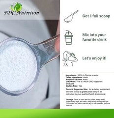 High Quality Glycine Pure Powder 1lb (500 grams)- Non-GMO, Gluten Free