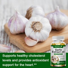 Garlic Oil 5000mg 120 Rapid Release Softgels Capsules 5000 Extract organic Pills