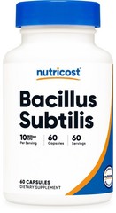 Nutricost Bacillus Subtilis (10 Billion CFU) 60 Capsules – Vegan, Gluten-Free