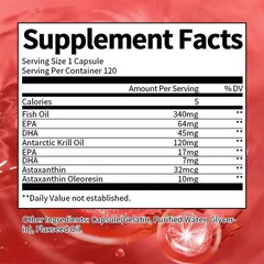 Astaxanthin 240pcs, Supports Eye & Skin Health, Promote Cardiovascular Health