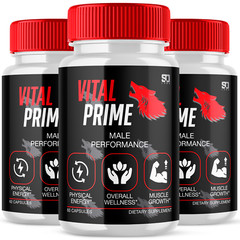 (3 Pack) Vital Prime Men Pills, Maximize Energy, Vitality & Stamina 180 Capsules