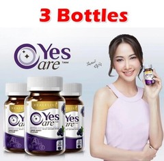3 X Real Elixir Yes Care Eye Care Dietary Supplement Mariglod Lutein 30 Caps