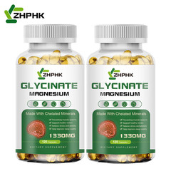 2 Packs Magnesium Glycinate Capsules 1330mg High Absorption Buffered & Chelated