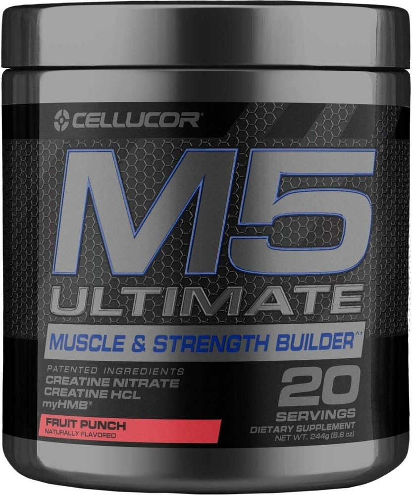 Cellucor M5 Ultimate – Build Muscle & Strength- 20 Servings – Fruit Punch