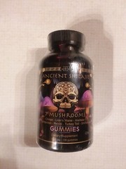 Ancient Shilajit 7 Mushrooms Gummies for Immune/Energy Support 120 gummies 08/26