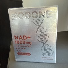 Zooone NAD+ Resveratrol CoQ10 D-Ribose PQQ 1000mg 30 packets 10.56 oz exp: 12/27