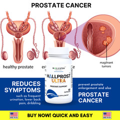 HALLPROST ULTRA – Prostate Supplement for Men – Healthy urine Flow – 60 cap
