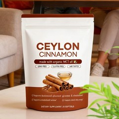 Ceylon Cinnamon Softgels, Ceylon Cinnamon Soft Gels 7200Mg Equivalent Premium