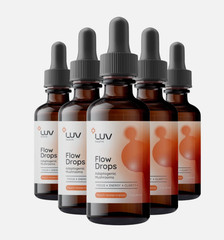 (5-Pack) LUV Wellness Flow Drops – Wellness LUV Flow Adaptogen Mushroom Blend