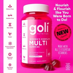 1 Bottle of Women’s Complete Multi Gummies. Gluten-Free, Vegan,Non-GMO