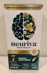 Neuriva Ultra Brain Health Supplement Clinically Tested Nootropic 60 Capsules