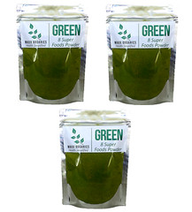 Maxx Organics Organic Super Greens 8 Superfoods Powder 90 Day vs. AG1 & Organifi
