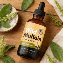 RESPICLEAR For Mullein Drops With Ginger & Lemon All-Natural Lung Cleanse