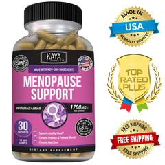 Menopause Support Supplement for Women with Black Cohosh, DIM & Red Clover