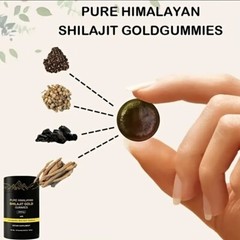 Pure Himalayan Shilajit GOLD Gummies, Organic, Extremely Potent 3000 mg