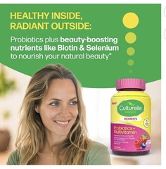 Culturelle Women’s Probiotics Multivitamin Gummies Mixed Berry 60..