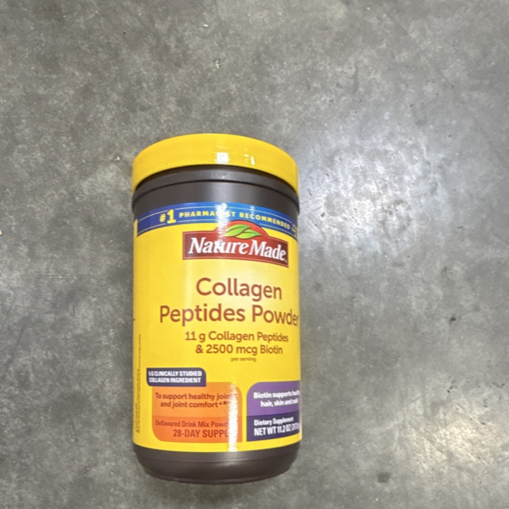 Nature Made Collagen Peptides Powder 11g Collagen 2500mcg Biotin 11.2oz