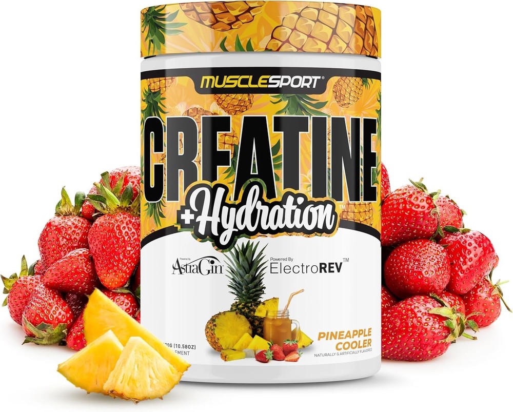 Creatine + Hydration, Pineapple Cooler, 10.58 oz (300 g)