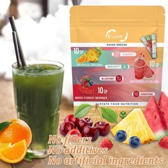 Super Greens Powder Reduce Bloat Digestive Health & More 3 flavors-30 packets US
