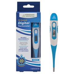 Veridian Oral & Rectal Digital Thermometer Stick Digital Display 08-355 1 Each