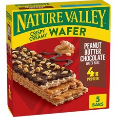5 Count Peanut Butter Chocolate Wafer Bars – High Protein Snack (4g Per Bar)