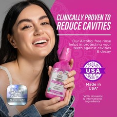 GuruNanda Anticavity Fluoride Mouthwash – Helps 16 Fl Oz (Pack of 2), Clear