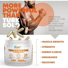 3 PACK Turkesterone 1000 Mg Organic Capsules Supplement Muscle Growth &*Recovery
