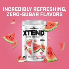 BCAA Powder for Muscle Recovery & Hydration, 7g BCAAs, Sugar Free, Watermelon, 3