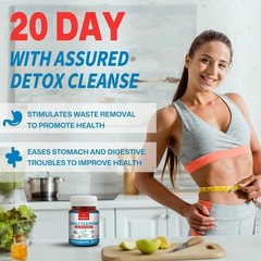 Colon Cleanse & Gentle Herbal Supplements for Men, 24H Efficiency 40 Capsules