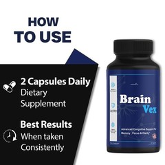 (1 Pack) BrainVex Nootropic All Natural Brain Supplement Brain Vex Capsules