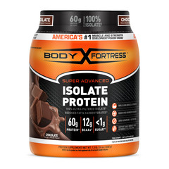 Body Fortress Super Advanced 100% Ultra-filtered Isolate Protein Powder, Chocola