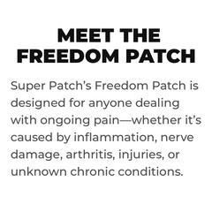 Super Patch FREEDOM Pain Relief Patches 30-Pack Drug-Free 24-Hour Aches Joints
